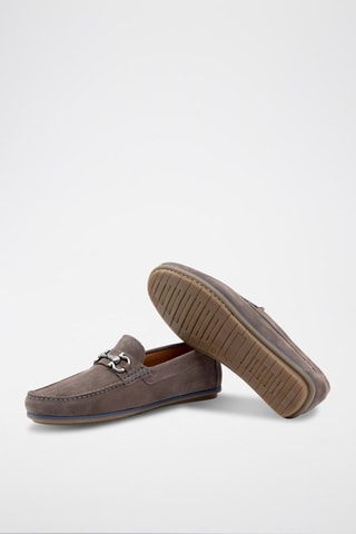 Nubuck Mocassins Grijs