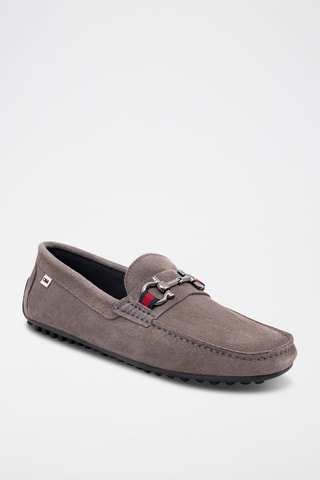 Nubuck Mocassins Grijs