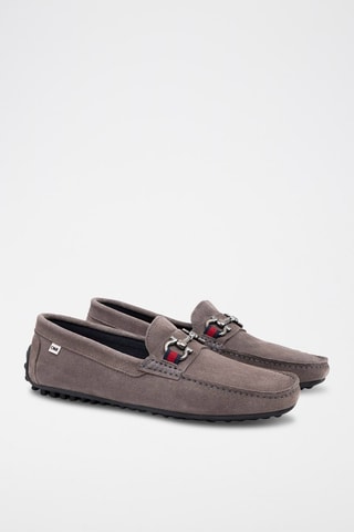 Nubuck Mocassins Grijs