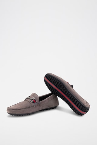 Nubuck Mocassins Grijs