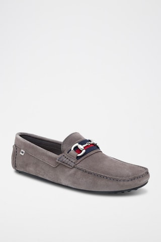 Nubuck Mocassins Grijs