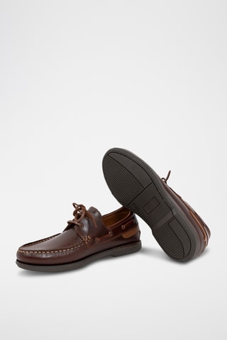 Leren Bootschoenen Naupil - Bruin