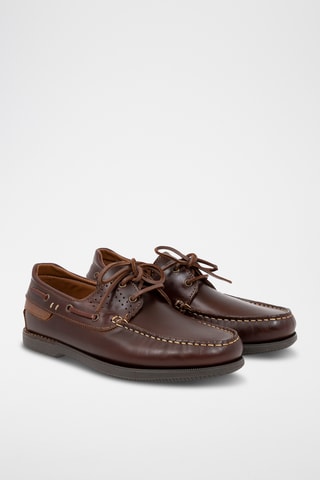 Leren Bootschoenen Naupil - Bruin