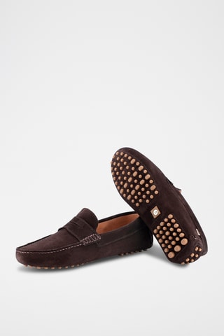Nubuck Mocassins Sadok - Bruin