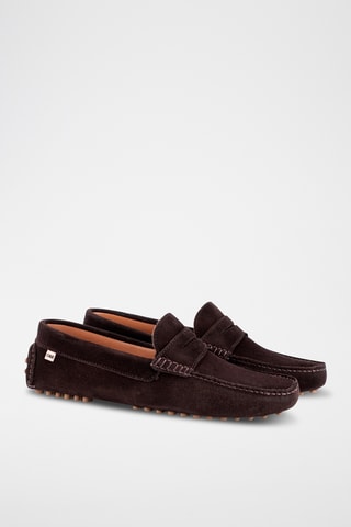 Nubuck Mocassins Sadok - Bruin