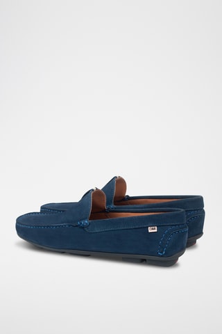 Nubuck Mocassins Safat - Indigoblauw