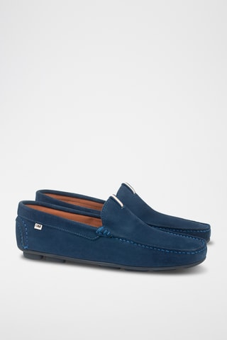 Nubuck Mocassins Safat - Indigoblauw