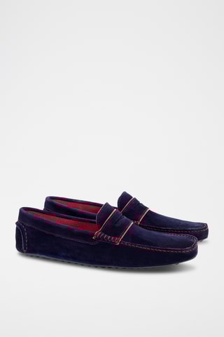 Nubuck Mocassins Sandro - Koningsblauw