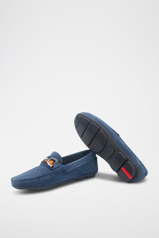 Nubuck Mocassins Sekio - kobaltblauw