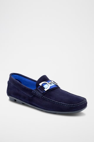 Nubuck Mocassins Sekio - Marineblauw