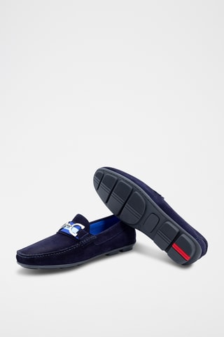 Nubuck Mocassins Sekio - Marineblauw