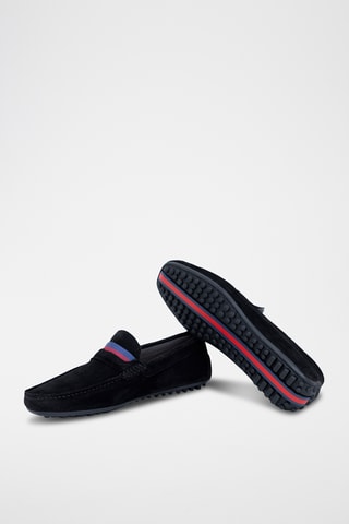 Nubuck Mocassins Semipo - Zwart