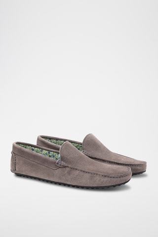 Nubuck Mocassins Semisa - Lichtgrijs