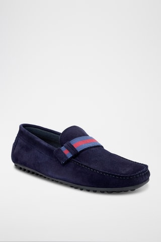 Nubuck Mocassins Senet - Marineblauw