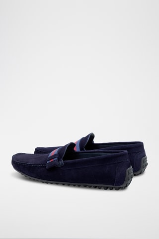 Nubuck Mocassins Senet - Marineblauw