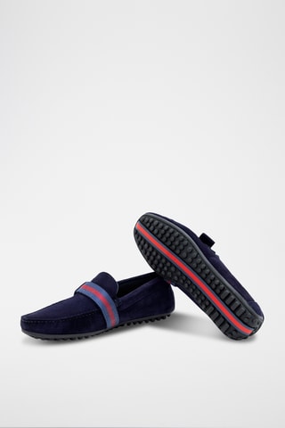 Nubuck Mocassins Senet - Marineblauw