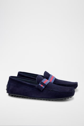 Nubuck Mocassins Senet - Marineblauw