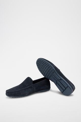 Nubuck Mocassins Sinfen - Marineblauw