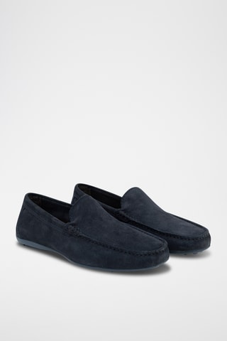 Nubuck Mocassins Sinfen - Marineblauw