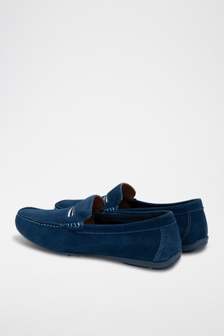 Nubuck Mocassins Socaman - Petrolblauw