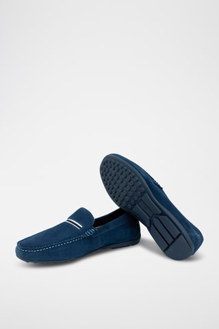 Nubuck Mocassins Socaman - Petrolblauw