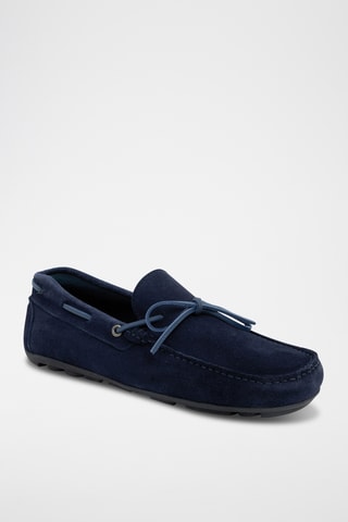 Nubuck Mocassins Sonato - Marineblauw