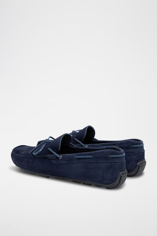 Nubuck Mocassins Sonato - Marineblauw