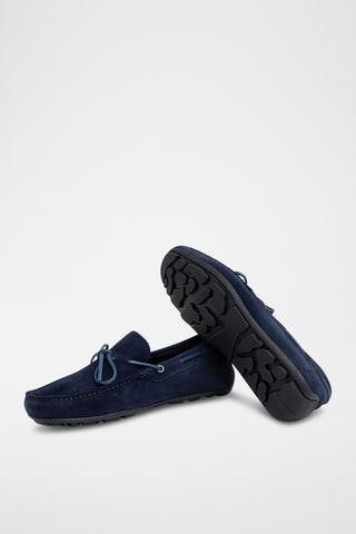 Nubuck Mocassins Sonato - Marineblauw