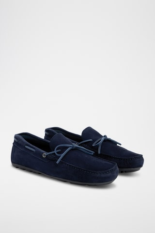 Nubuck Mocassins Sonato - Marineblauw