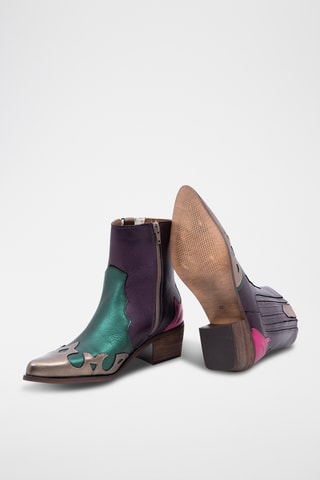 Leren Cowboyboots Amabel - Paars
