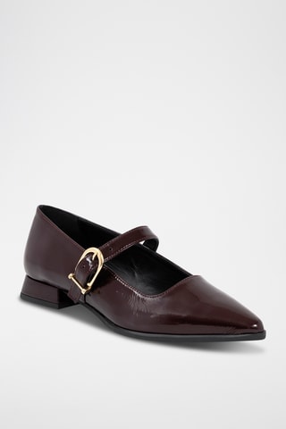 Lakleren Mary Janes Chimy - Bordeauxrood