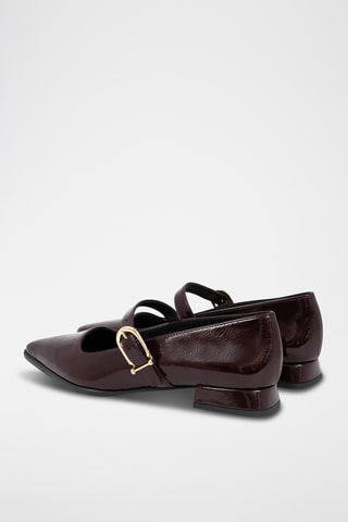 Lakleren Mary Janes Chimy - Bordeauxrood