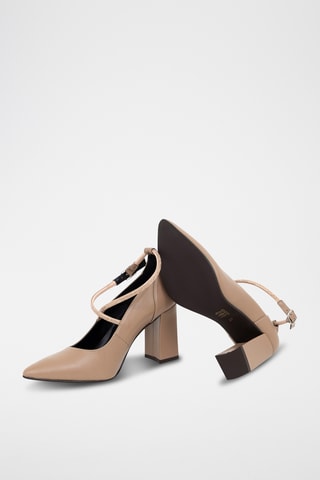 Leren Pumps Daisy - Beige