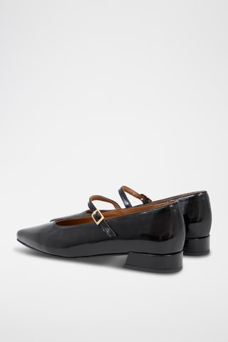 Lakleren Mary Janes met Hak Dana - Zwart