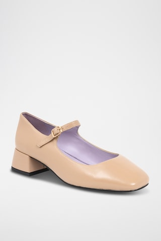 Mary Janes met Hak Dely - Beige