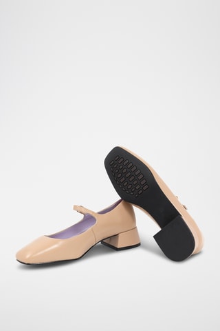 Mary Janes met Hak Dely - Beige