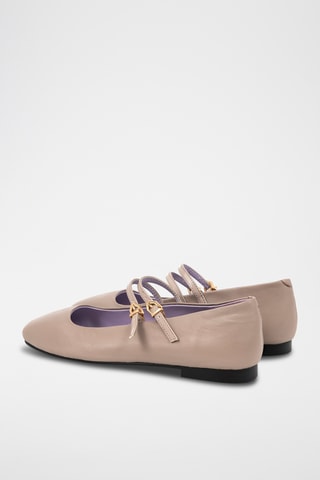 Leren Mary Janes Denise - Grijs