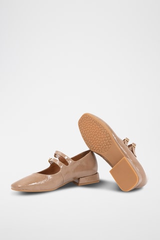 Lakleren Mary Janes Dune - Beige