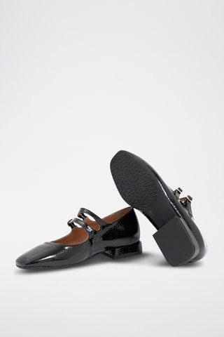 Leren Mary Janes Dune - Zwart