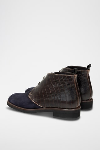 Leren Enkellaarzen Nadise - Marineblauw