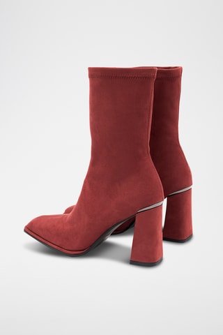 Nubuck Enkellaarzen Setalica - Bordeauxrood