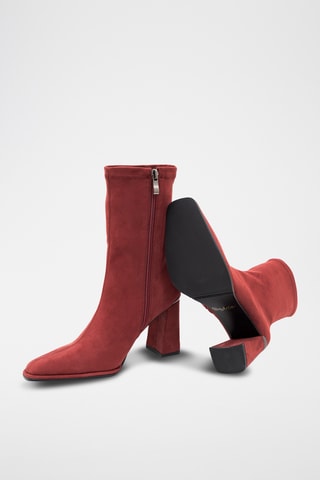 Nubuck Enkellaarzen Setalica - Bordeauxrood