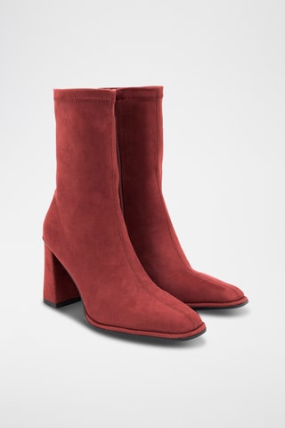 Nubuck Enkellaarzen Setalica - Bordeauxrood
