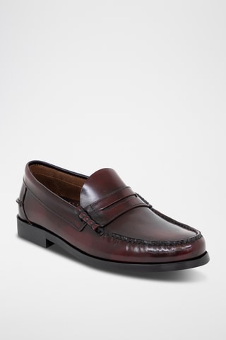Leren Mocassins Befago - Bordeauxrood
