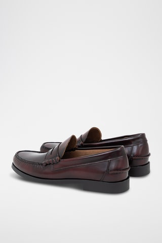 Leren Mocassins Befago - Bordeauxrood