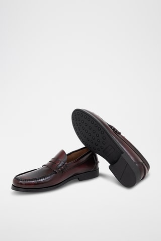 Leren Mocassins Befago - Bordeauxrood