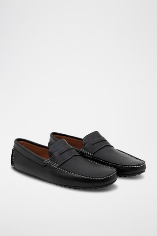 Leren Mocassins Benkor - Zwart