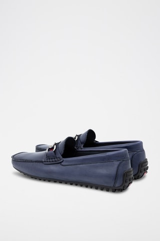 Leren Mocassins Berak - Marineblauw