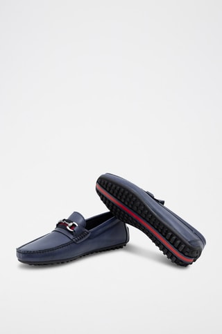 Leren Mocassins Berak - Marineblauw