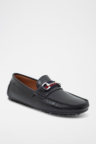 Leren Mocassins Berak - Zwart